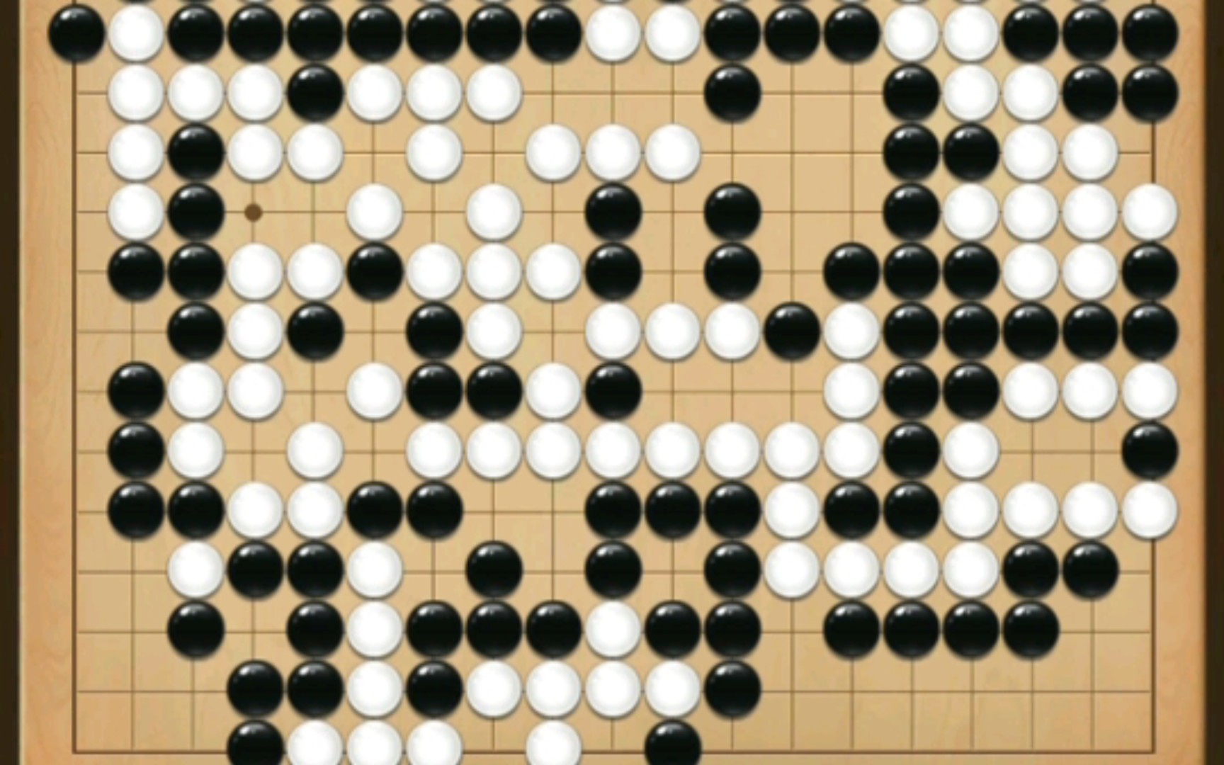 围棋第13期:连杀两条大龙!(业余级ai让两子胜31.5子)