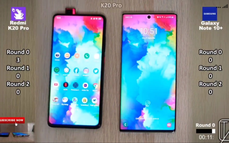 [图]红米k20pro对战三星note10+，这结局你惊到没有？小米加步枪干洋枪洋炮！