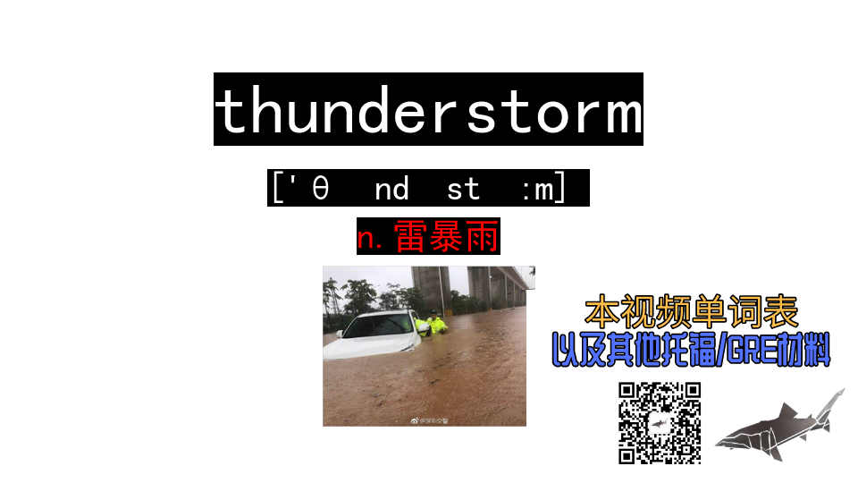 [图]thunderstorm n.雷暴雨