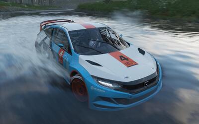 forza horizon 4 莱克赫斯特林地攀爬赛 honda civic coupe grc (菜鸟