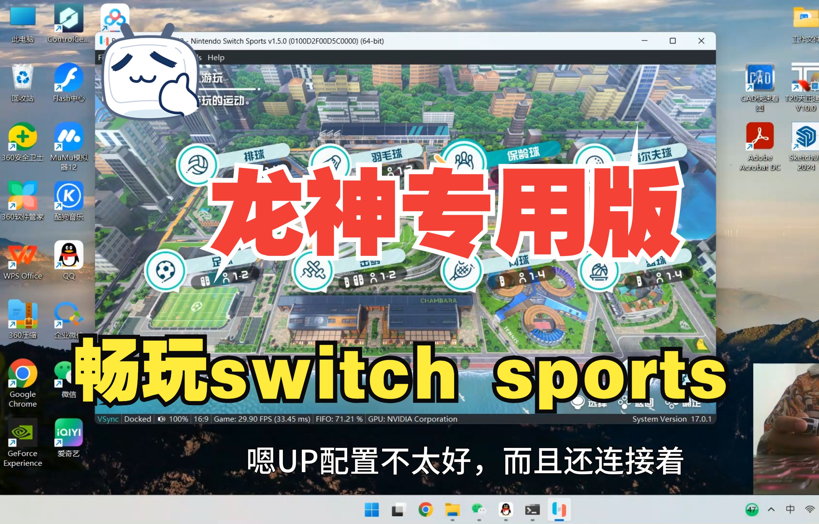 【龙神模拟器】专用版本游玩 switch sports