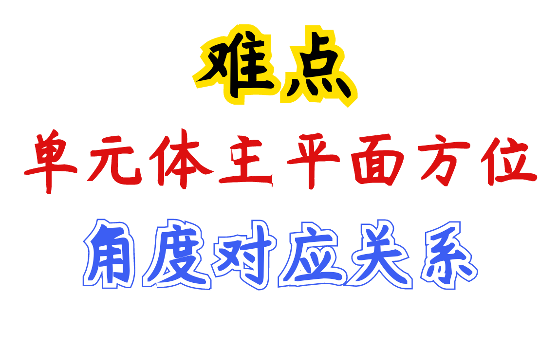 【难点】单元体主平面方位与角度的对应关系哔哩哔哩bilibili