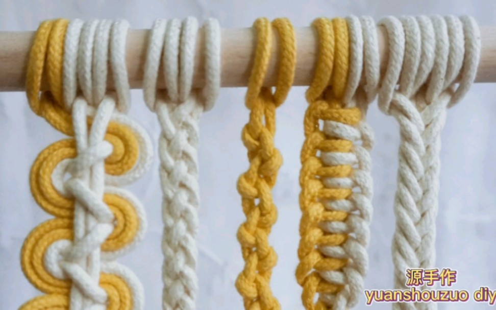 5种绳结DIY教程中国结Macrame(0099)哔哩哔哩bilibili