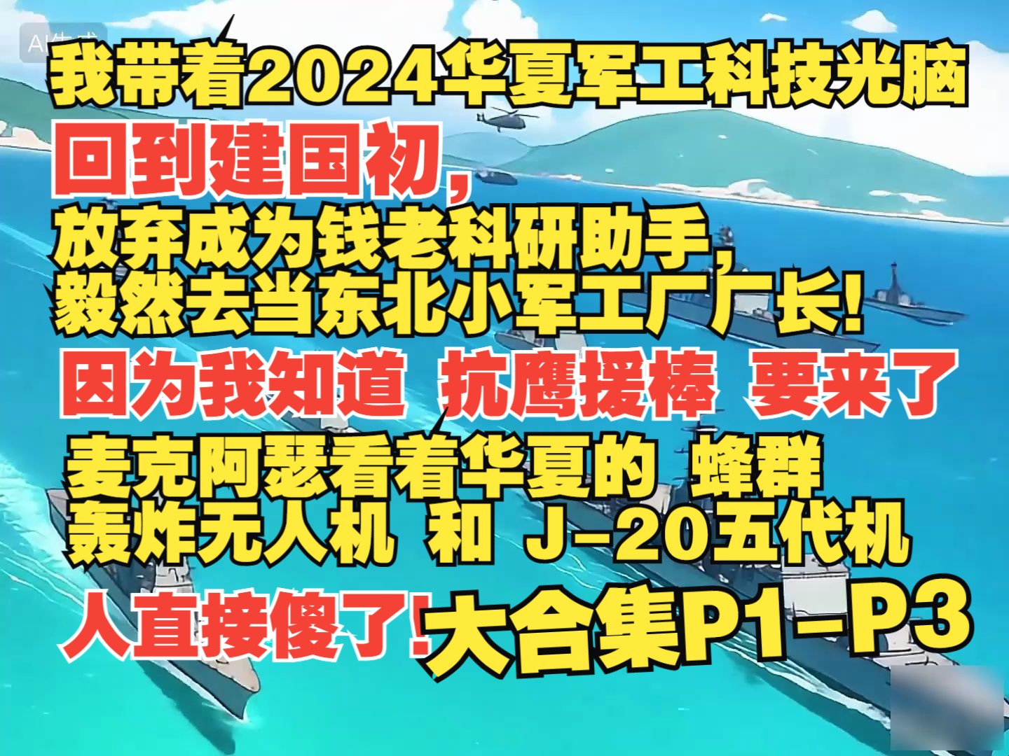 [图]《至尊科研》01-03 合集  我带着2024华夏军工科技的光脑，回到建国初，放弃成为钱老的科研助手，毅然去当东北小军工厂厂长，因为我知道抗鹰援棒要发生了！