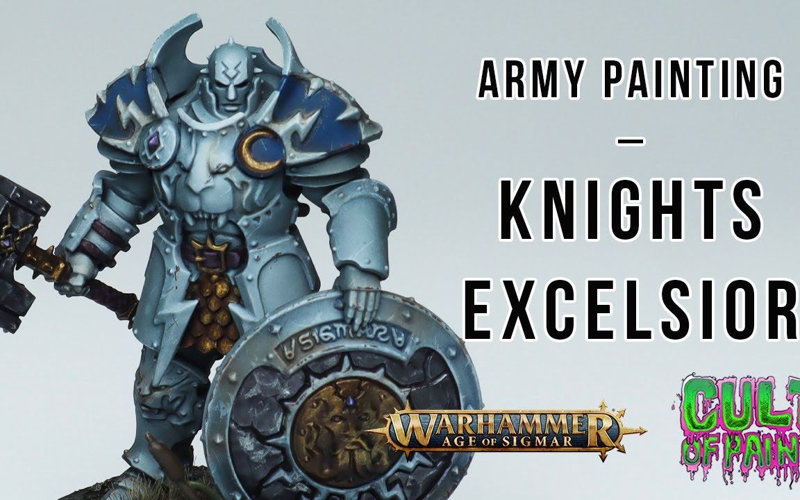【cult of paint】涂装战锤aos新版小金人 knights excelsior storm