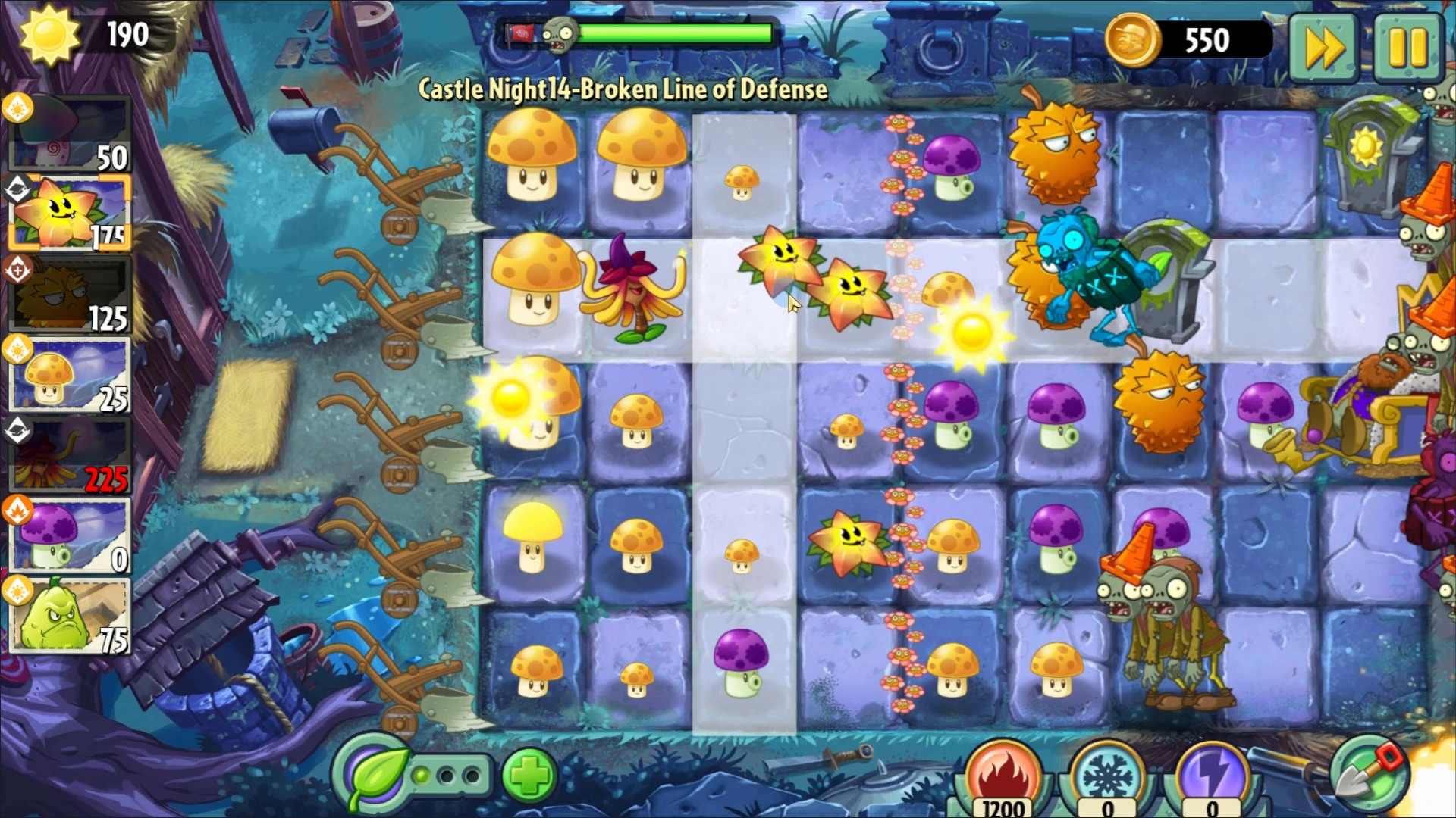 pvz2original版黑暗时代第14天禁叶无损