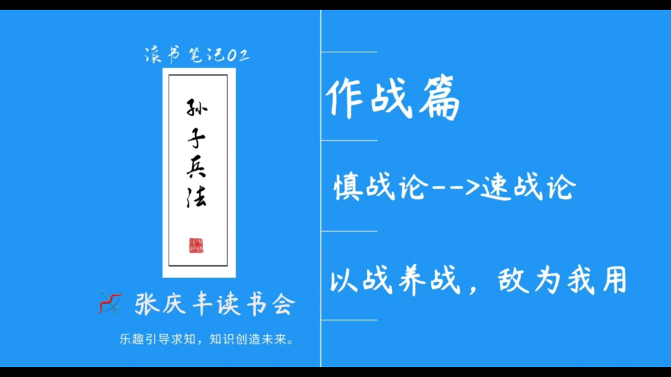 [图]《孙子兵法＜作战篇＞》：速胜论－－－经济因素对攻防的影响