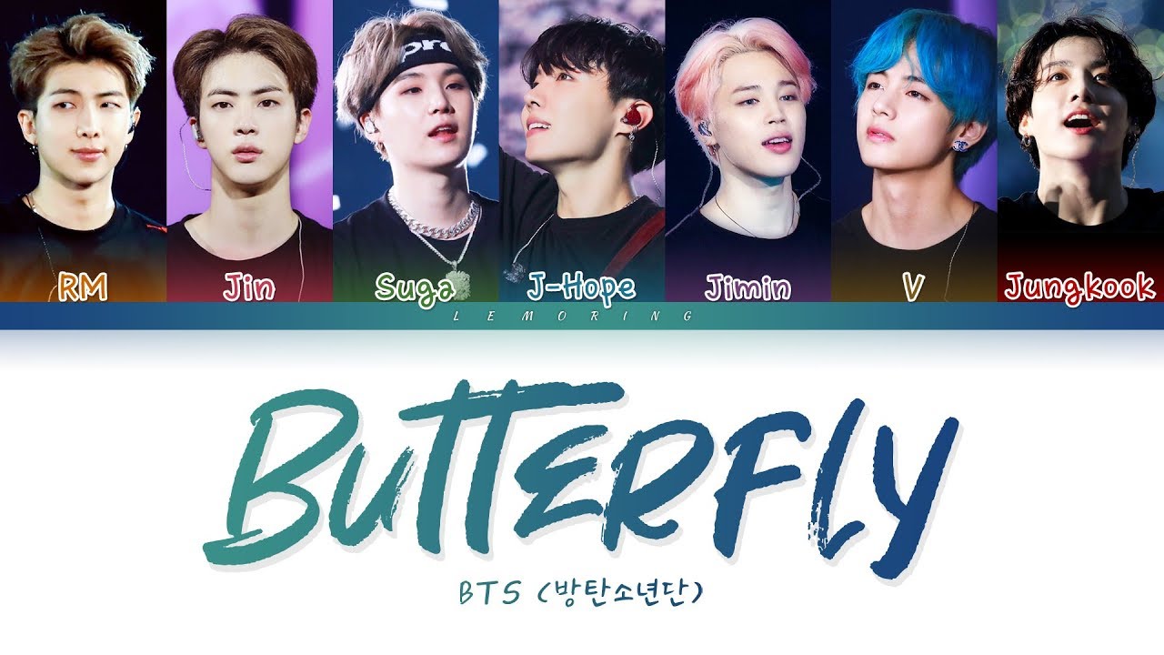 [图]【防弹少年团BTS】防弹少年团 - Butterfly ( - Butterfly) [Color Coded 歌词/Han/Rom/Eng/]