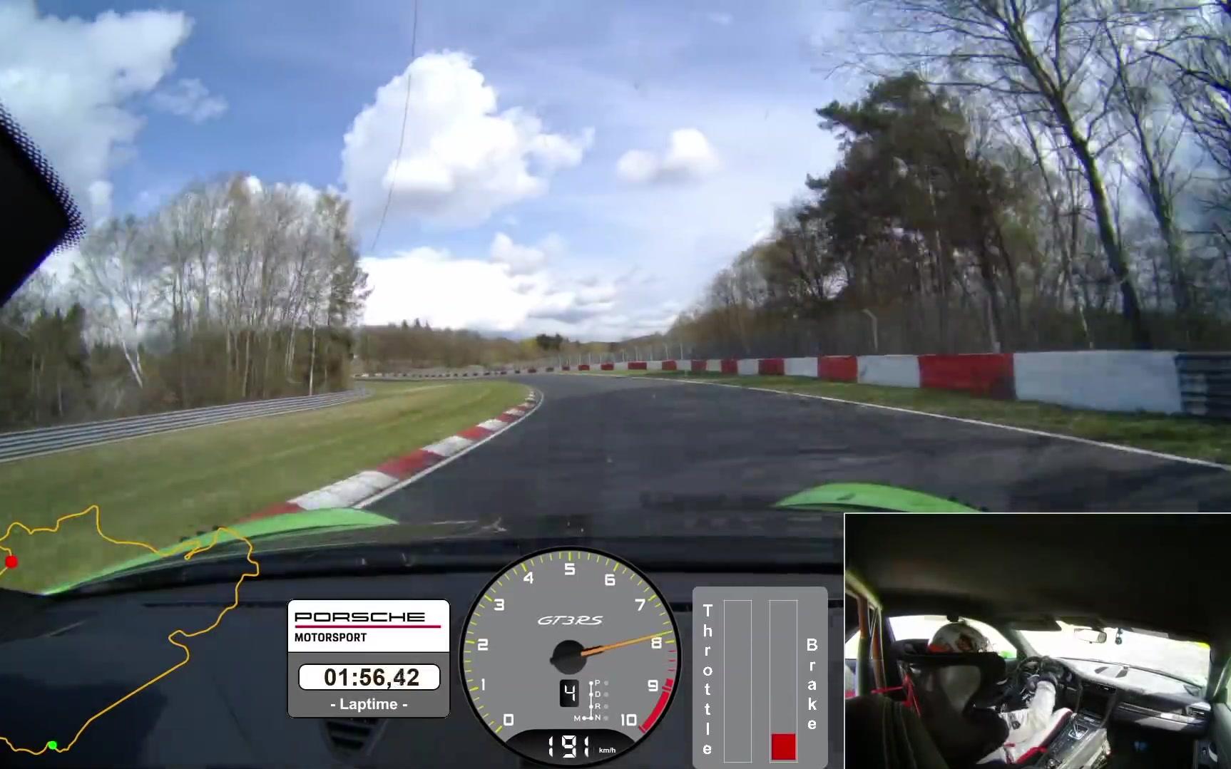 6分56秒40911gt3rs纽北圈速实录跑圈教程熊猫桑的纽伯格林记者时间