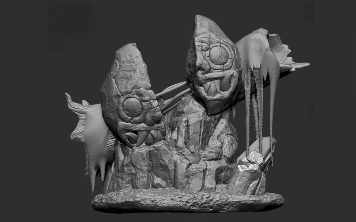 【zbrush场景雕刻零基础教程】古迹遗址建模—小白入门