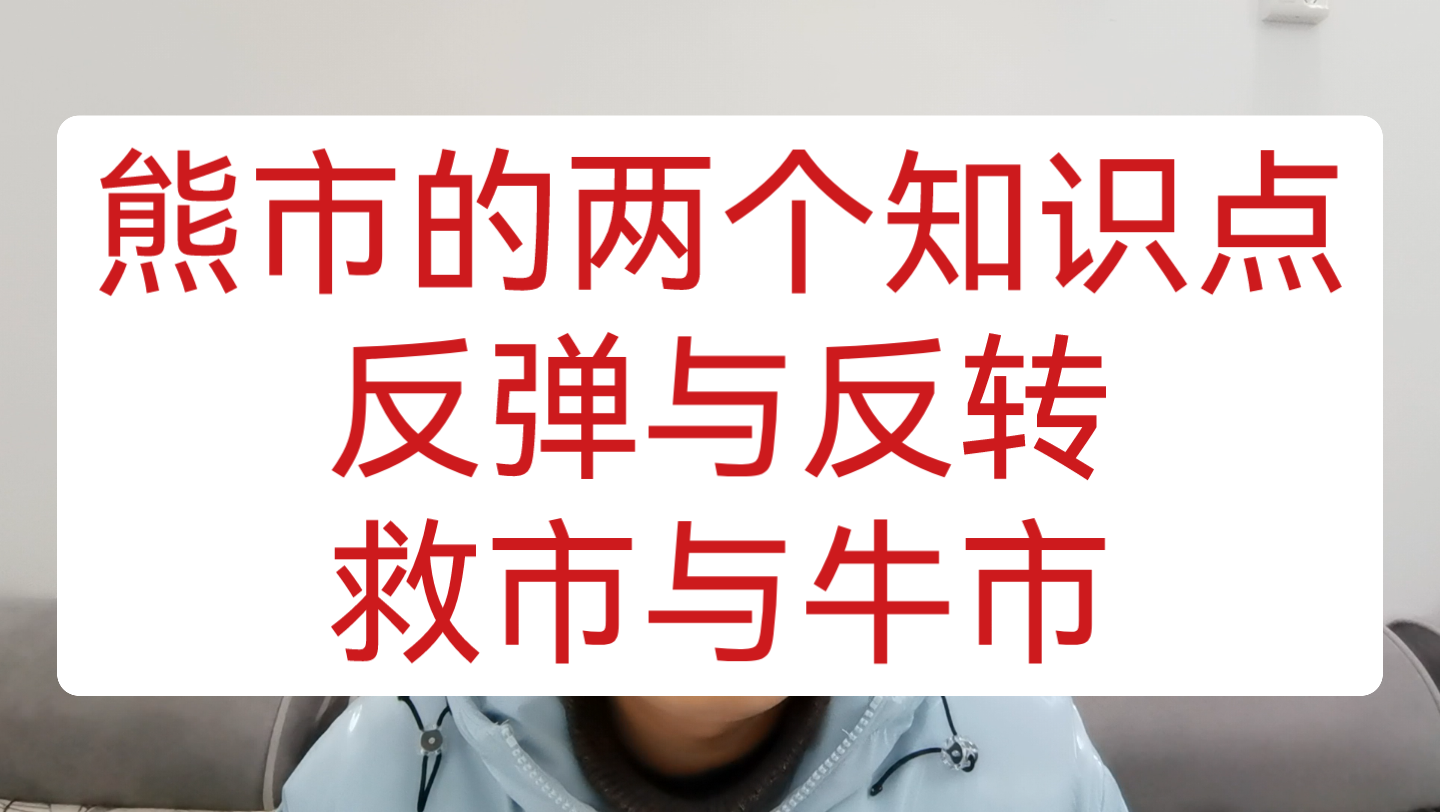 熊市的两个知识点.反弹与反转.救市与牛市哔哩哔哩bilibili