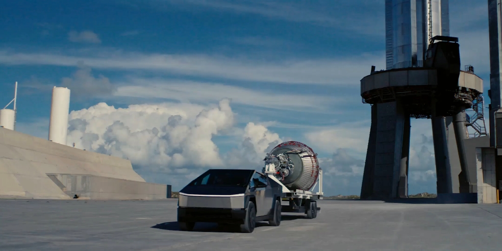 特斯拉的cybertruck官方宣传片1