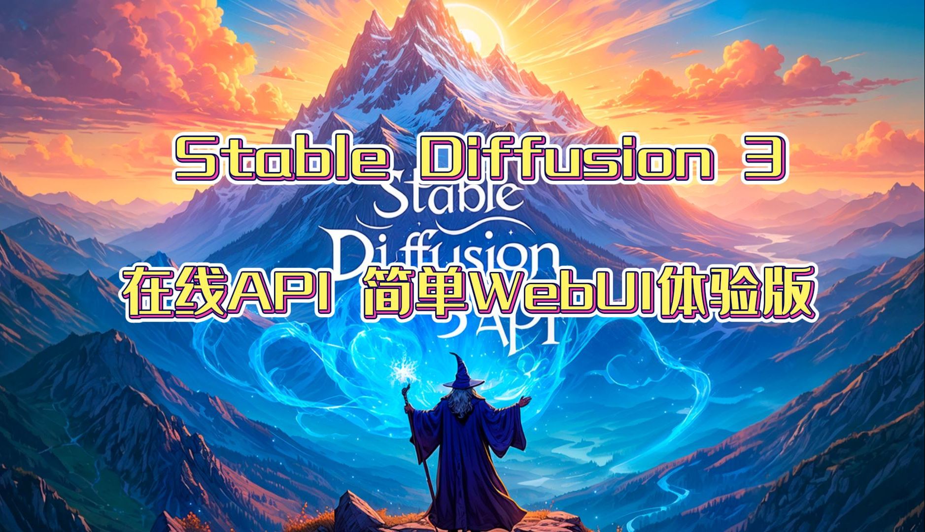 Stable Diffusion 3 在线API 简单WebUI体验版哔哩哔哩bilibili