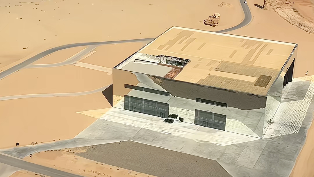 被高空下的沙特阿拉伯镜面建筑震撼了,只在梦里出现过的场景,不愧为