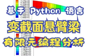 Download Video: 【学习交流】基于Python语言的变截面悬臂梁有限元编程分析