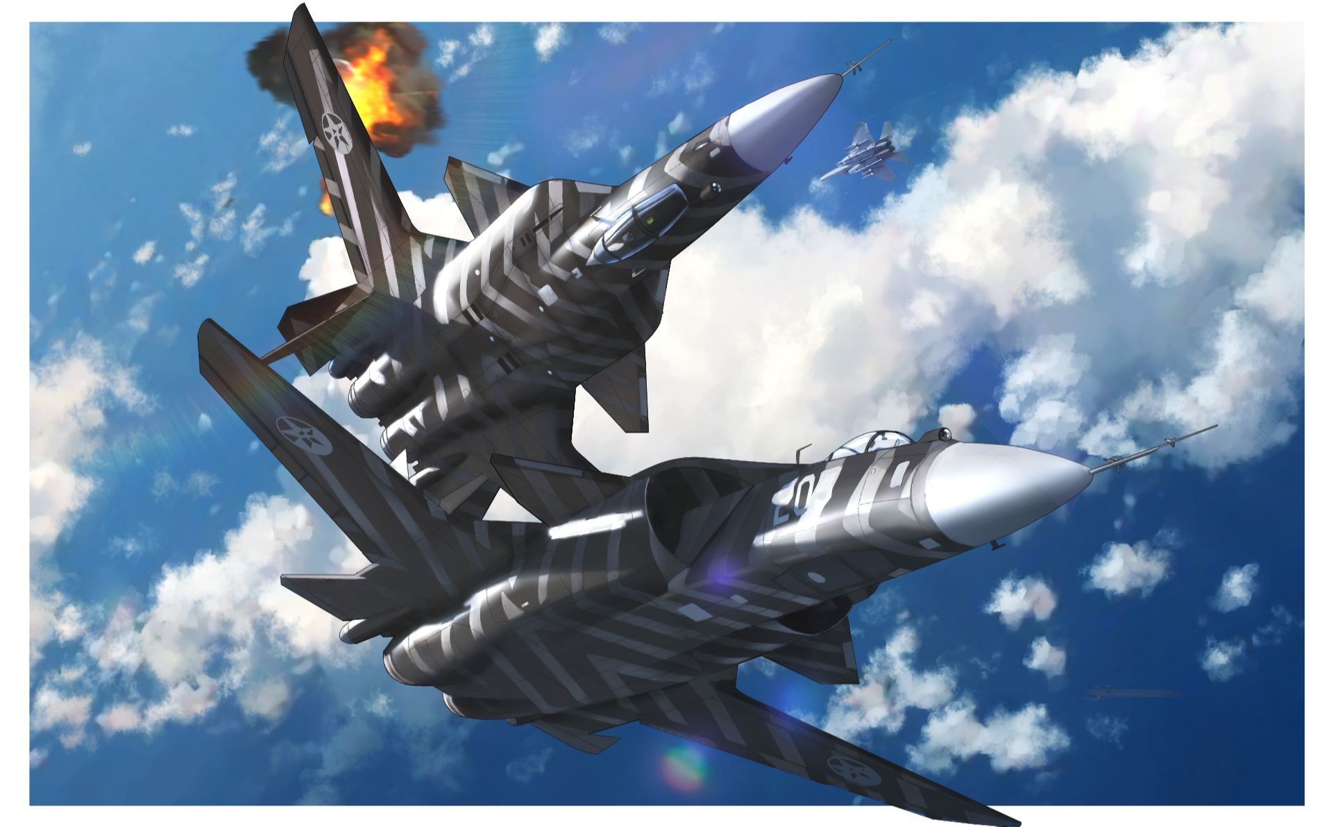 皇牌空战7最高难度加强mod鬼神对阵雇佣兵姐弟