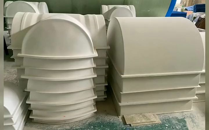 乌鲁木齐输油管玻璃钢罩壳 #玻璃钢dn400 500阀门保温罩壳