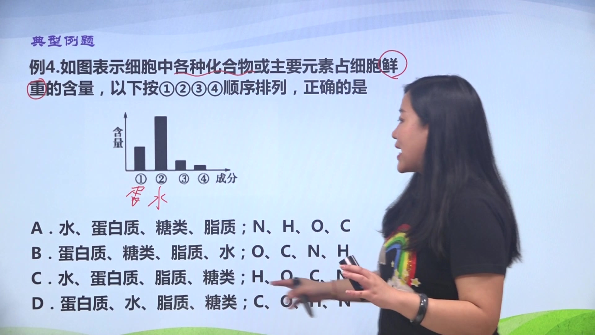 翟思茗高中生物必修1必看题目例4细胞的元素与化合物