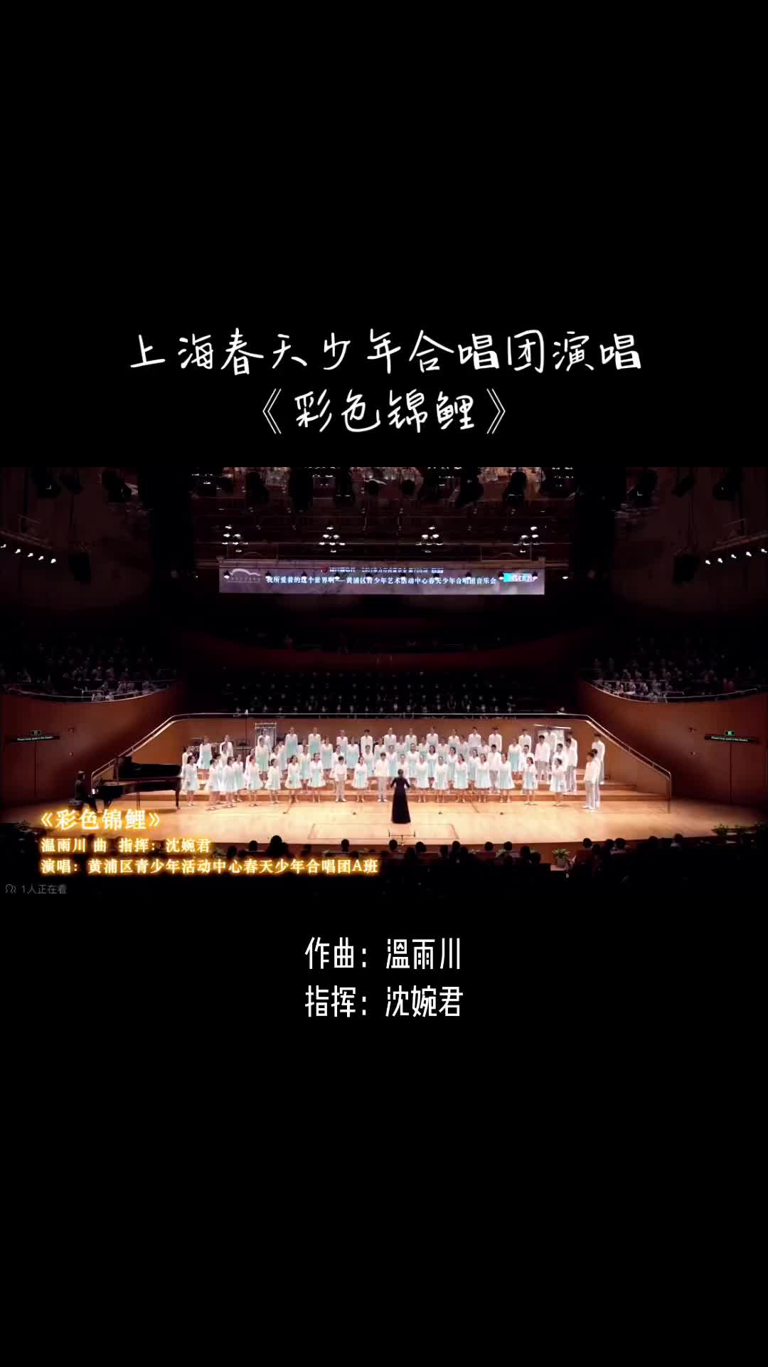 一个字过瘾上海春天少年合唱团音乐会无伴奏合唱少年合唱团合唱指