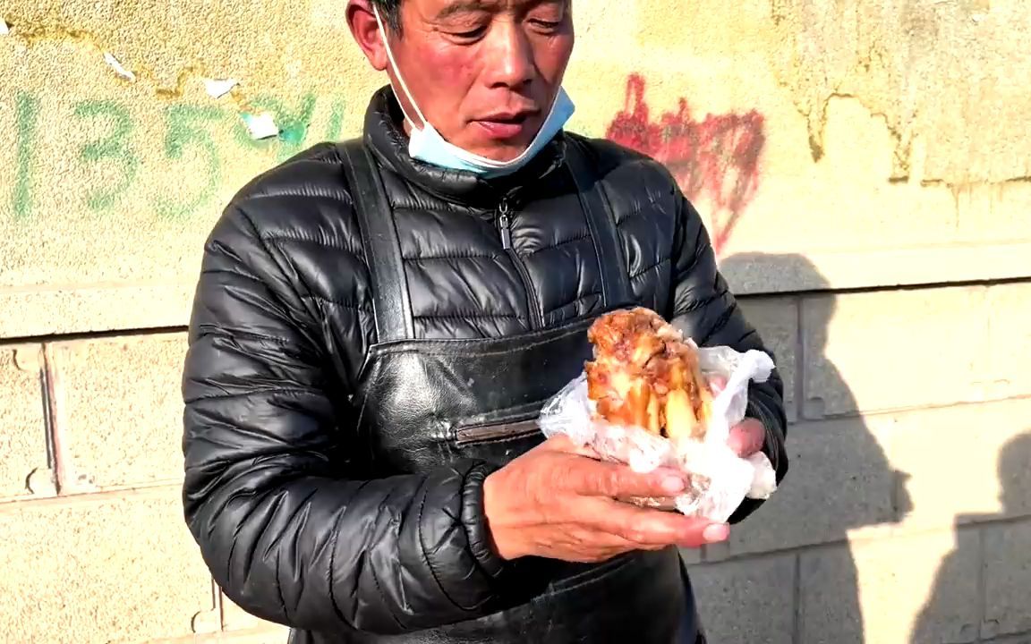 老孟卖猪肉这早餐吃的太牛了就问谁能吃了这也太豪横了佩服