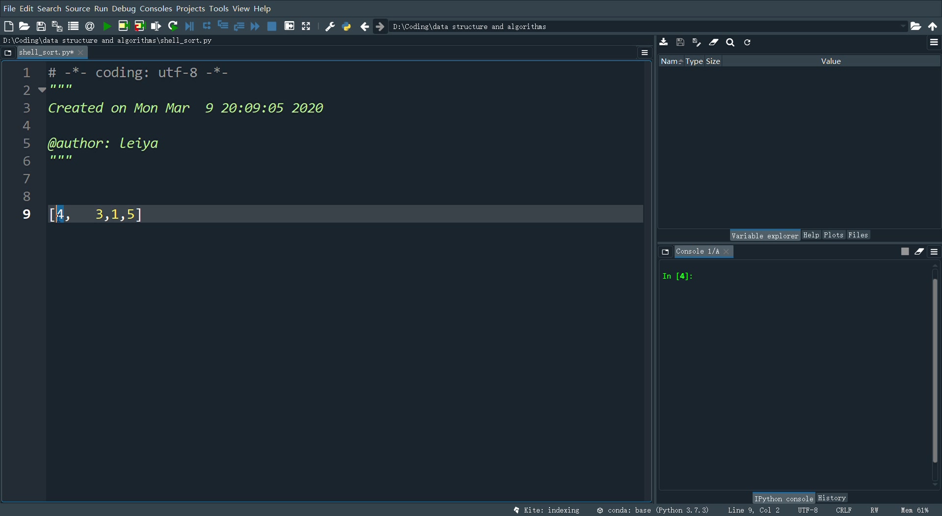 Shell_sort(用Python实现希尔排序)(4)_哔哩哔哩_bilibili