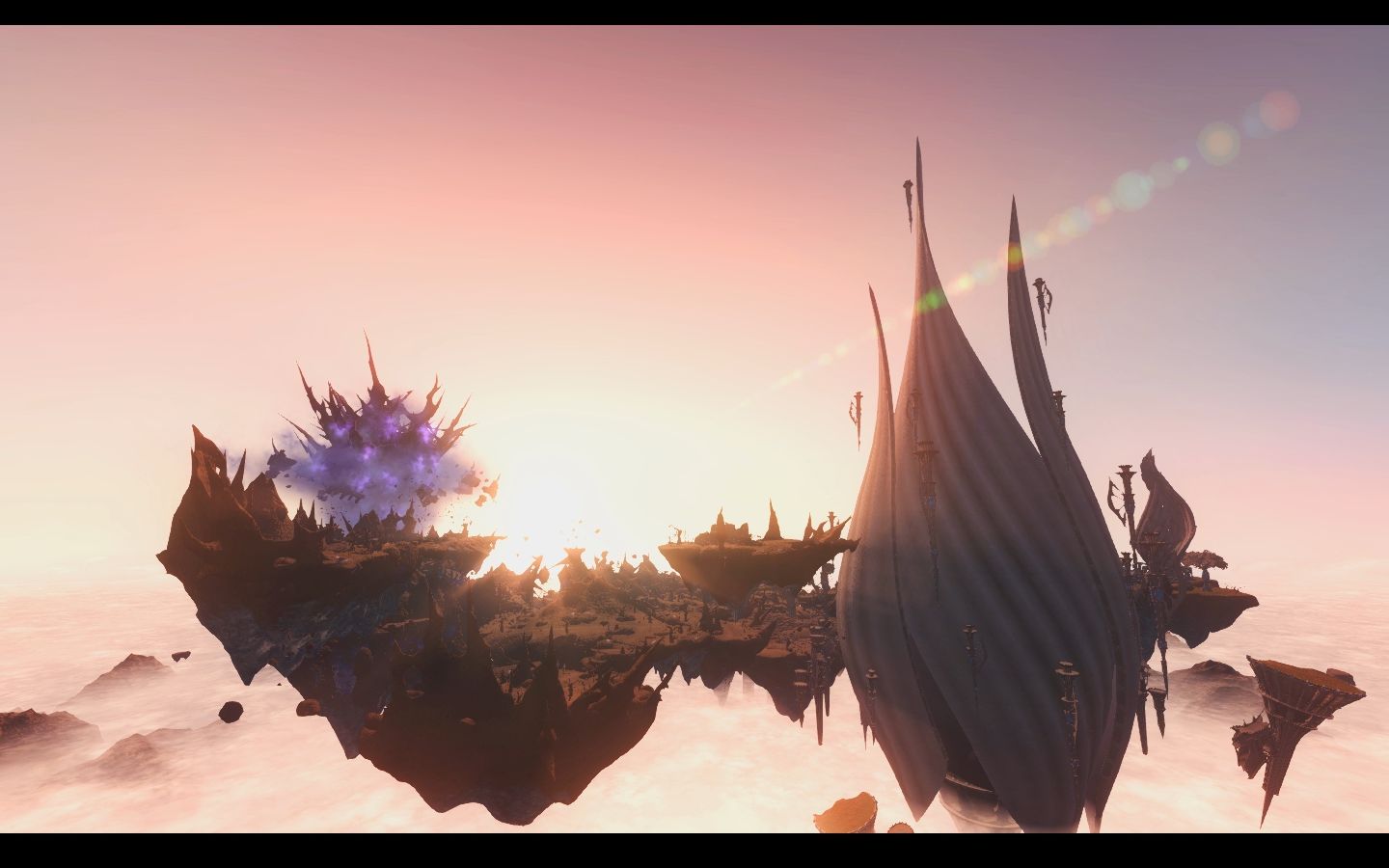 最终幻想14翻云雾海延时视频天极白垩宫圣女希瓦像