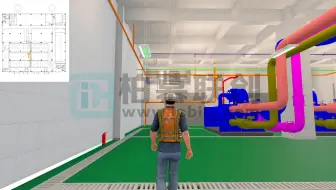 柏慕联创某云计算数据中心BIM成果漫游展示