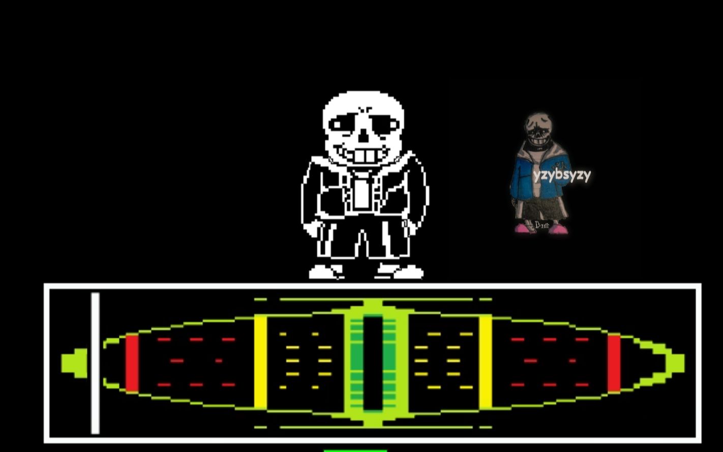 【加了一點特效的原版sans】1階段1傷2階段無藥_嗶哩嗶哩 (゜-゜)つロ