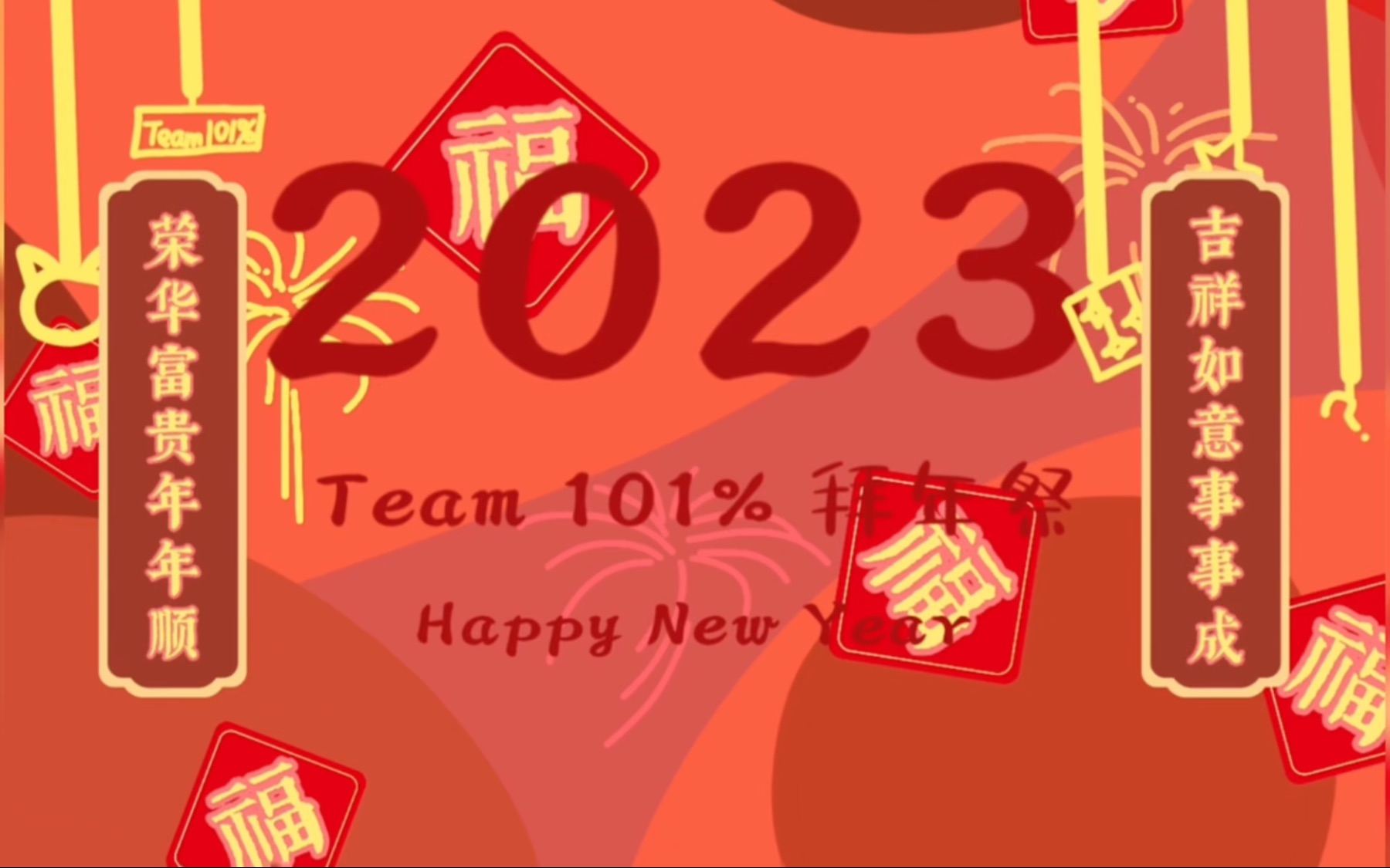 [图]【Team 101%】2023新春拜年纪