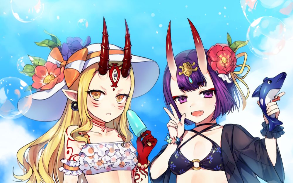 【fgo抽卡录像】千石战泳装茨木 - 抽卡 圣杯 技能_哔哩哔哩 (゜-゜)