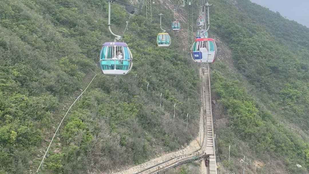 20230525 真61起风了 沉浸式坐缆车 我觉得我到了海洋公园可以什么