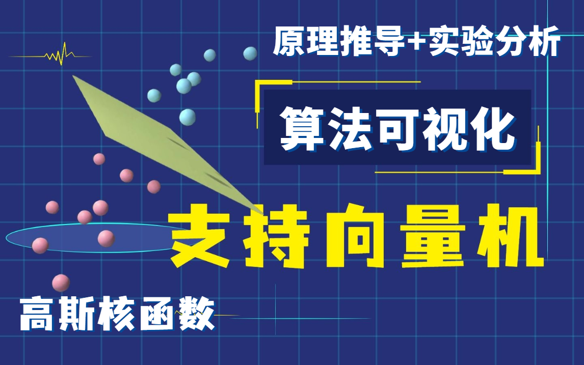 【SVM支持向量机】2小时跟着同济大佬学会算法可视化支持向量机(SVM)详解!草履虫都能学会的支持向量机原理推导+实验分析!机器学习算法哔哩哔...