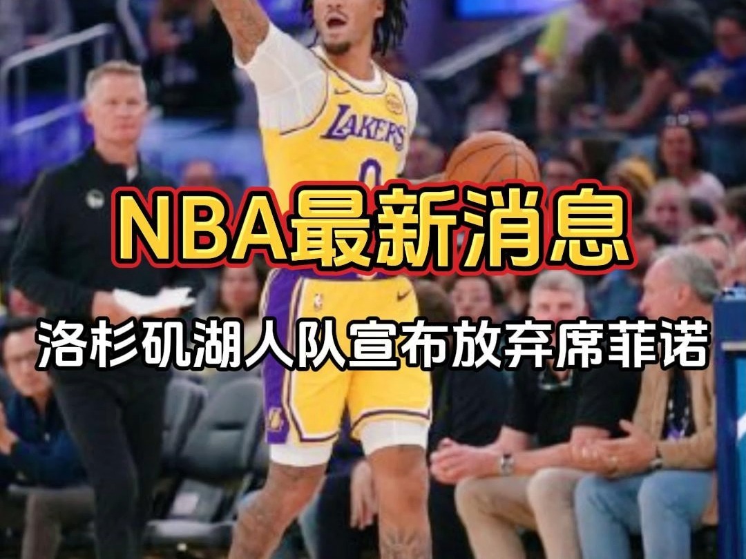 NBA最新消息:湖人队拒绝执行席菲诺第三年合同哔哩哔哩bilibili