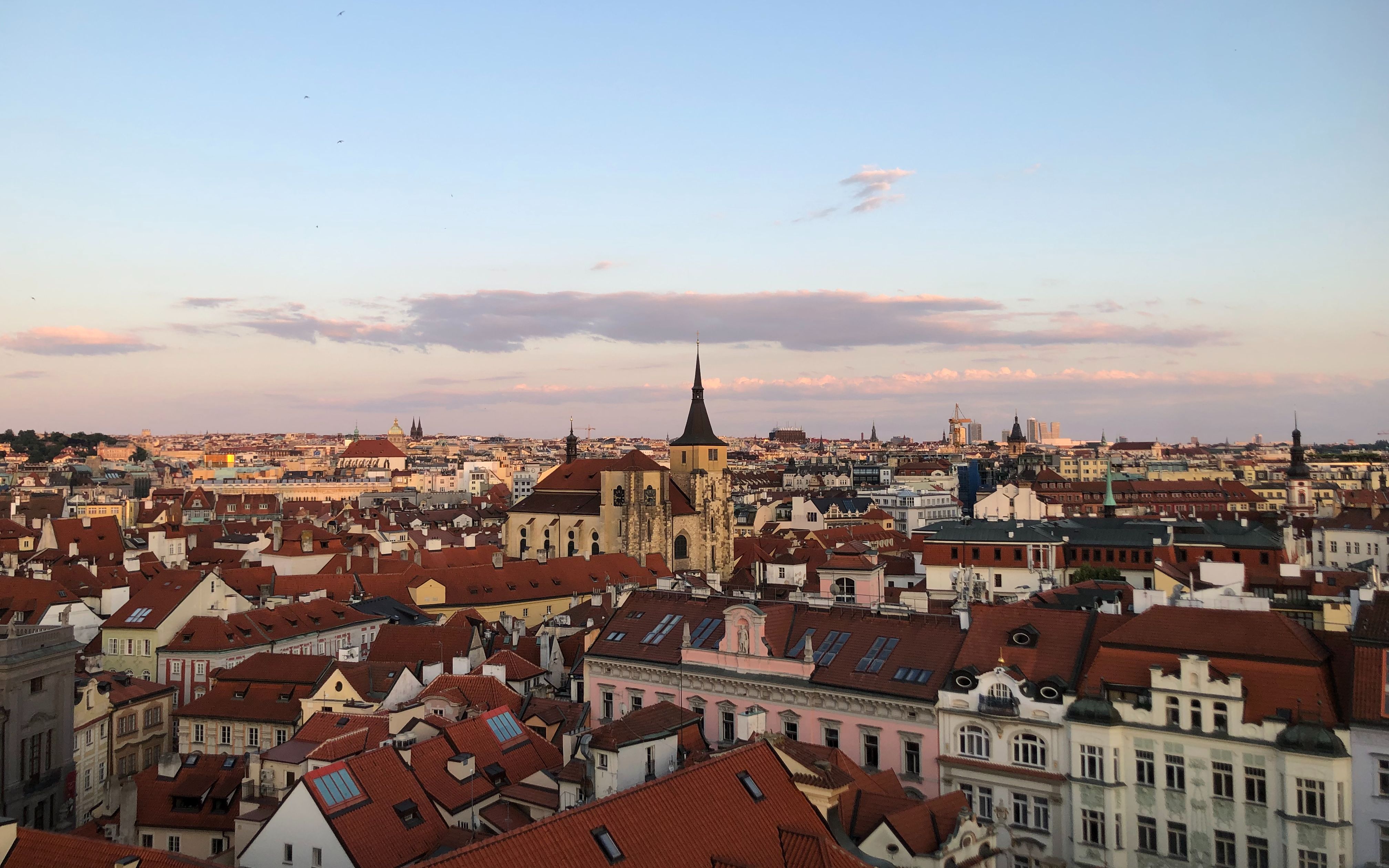 prague 克莱门特学院楼顶夕阳