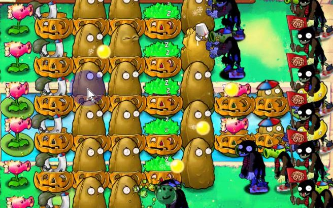 【x-ts 吸金菇】植物大战僵尸 大胃王比赛 第一期 ppt版_哔哩哔哩 (゜