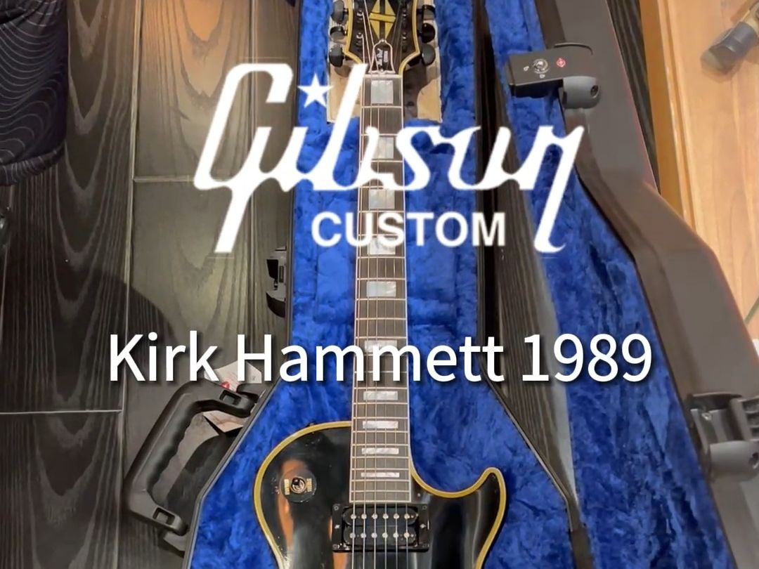 1989 LP Custom,Gibson CS重新复刻了这把吉他,还原了Kirk当时的改装,搭配TType拾音器,加了一个压电拾音器,提供丰富的音色选择.哔哩哔哩bilibili