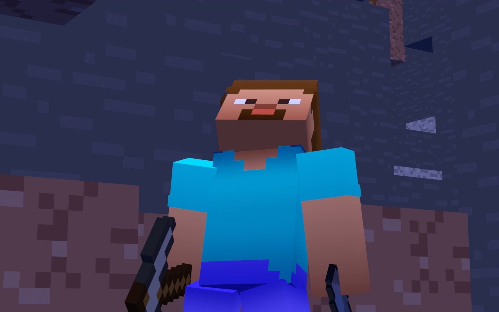 史蒂夫和爬山虎 97(minecraft animation)