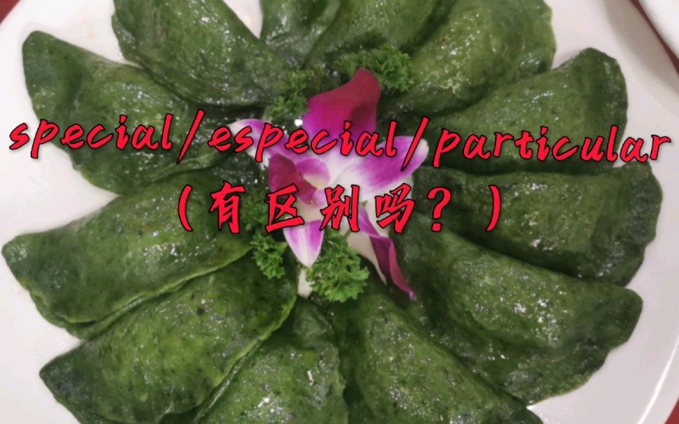 special/especial/particular(有区别吗?)哔哩哔哩bilibili