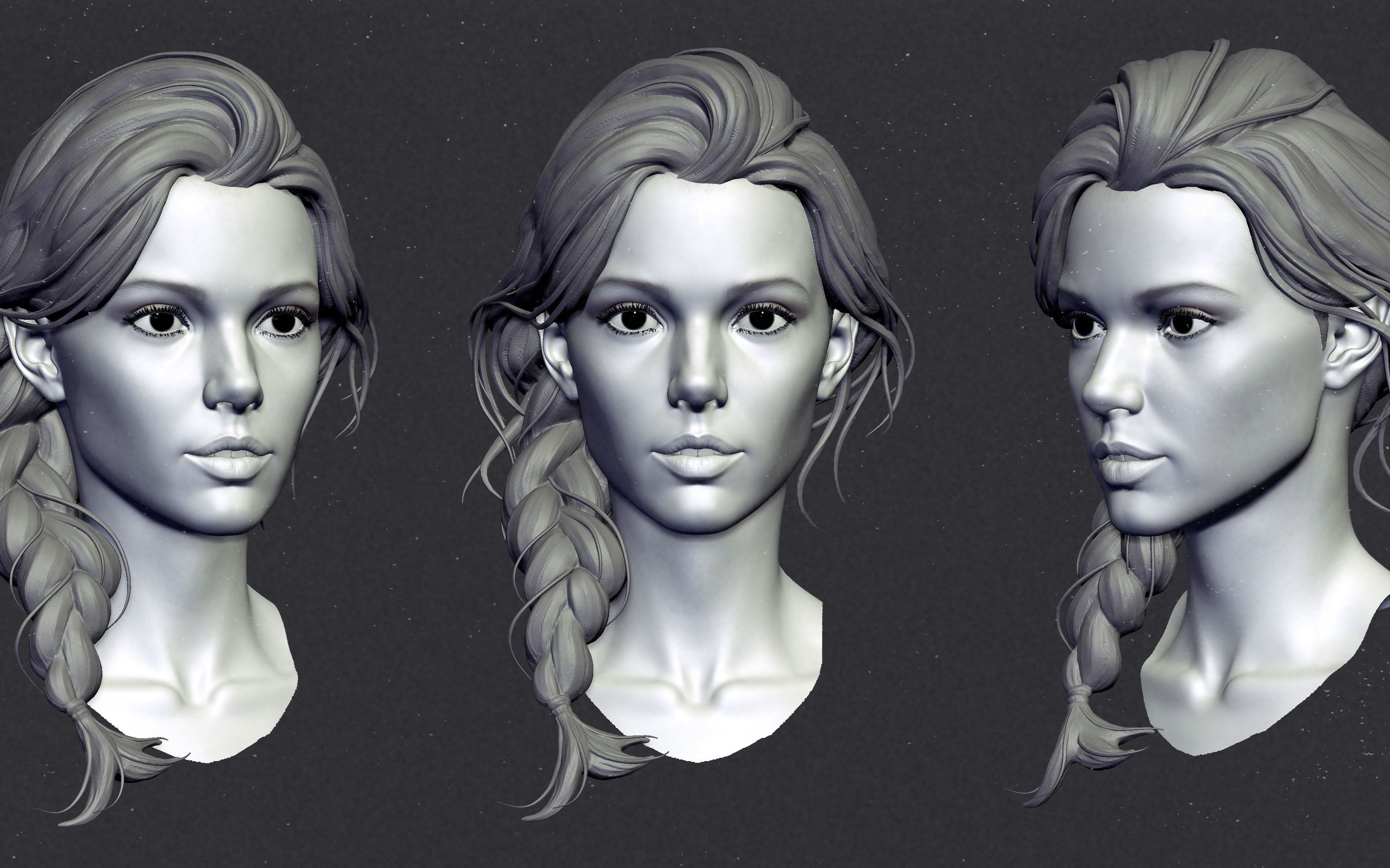 【女孩头3d建模】想学人物建模的同学看过来!