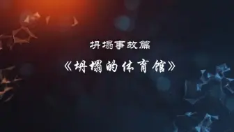 下载视频: 【防线】中国建筑安全警示片—坍塌事故篇：坍塌的体育馆