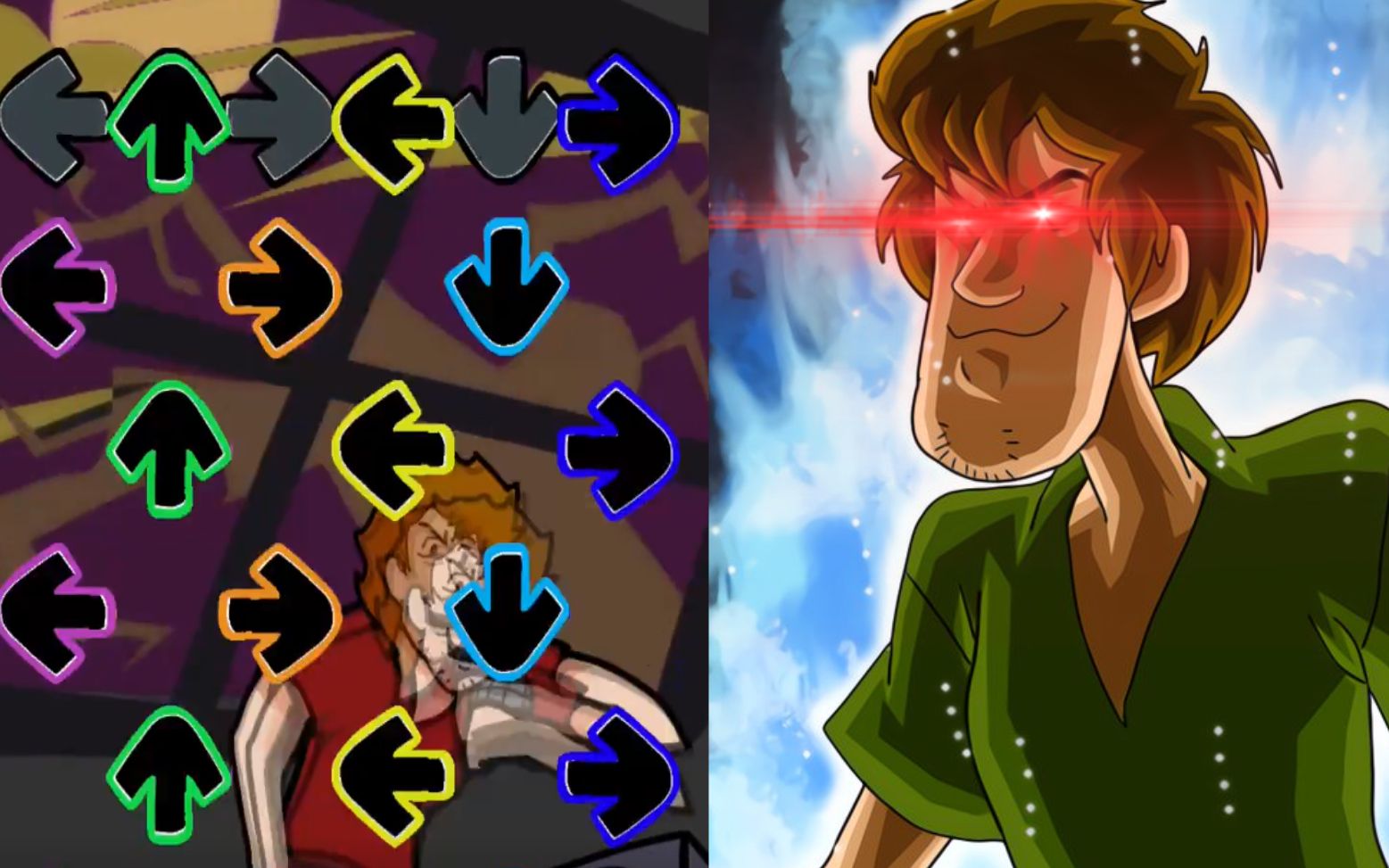 【美式鬼畜】fnf超级赛亚人shaggy.exe