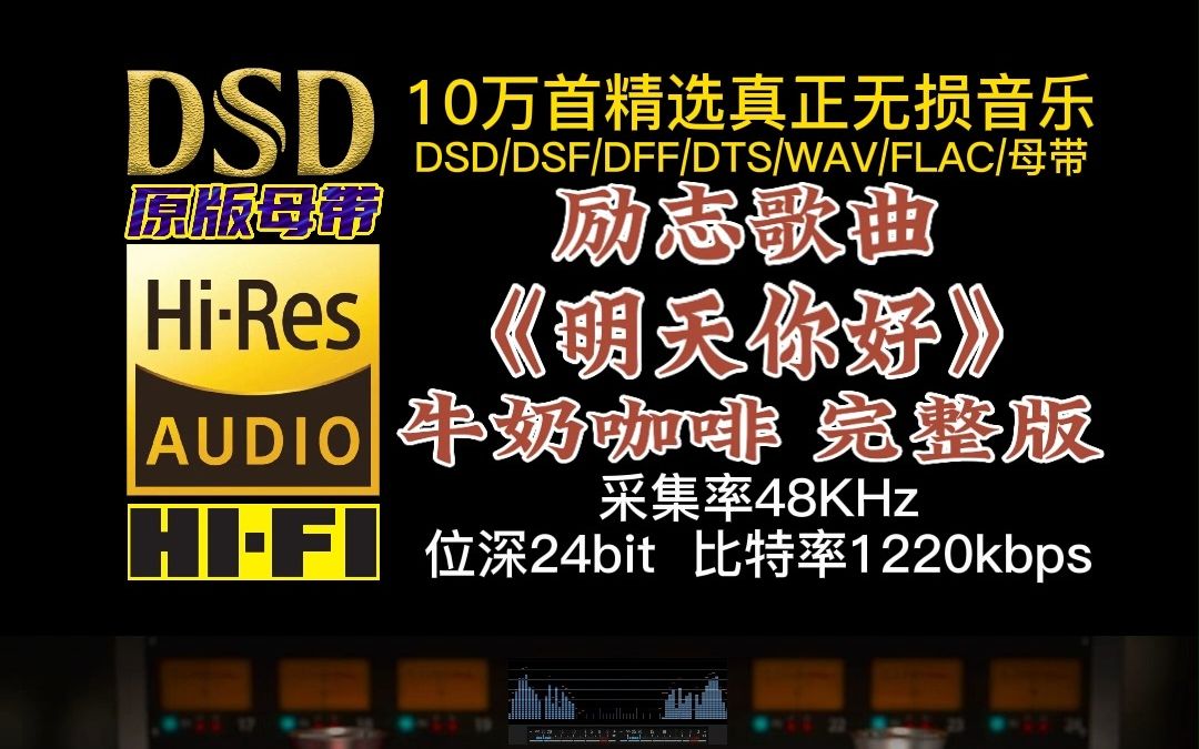 10万首精选真正DSD无损HIFI音乐,百万调音师制作:励志歌曲《你好明天》完整版,鼓励人们对生活充满希望和向往哔哩哔哩bilibili