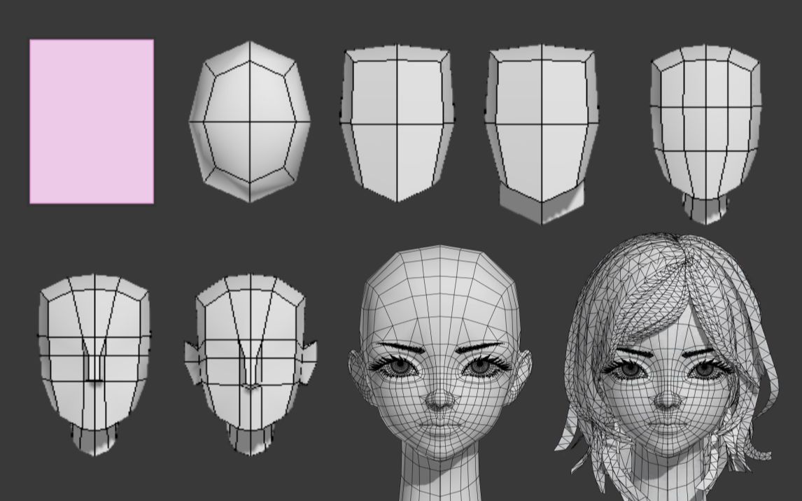 从长方体开始详细教学 | 3dmax人物布线基础教程