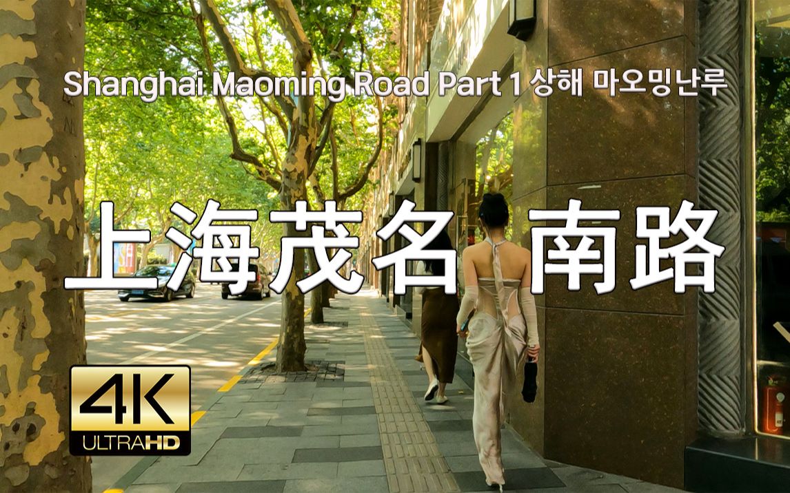 上海茂名南路散步 Street Walk Shanghai Maoming Road Part 1, 4K, 现场音哔哩哔哩bilibili