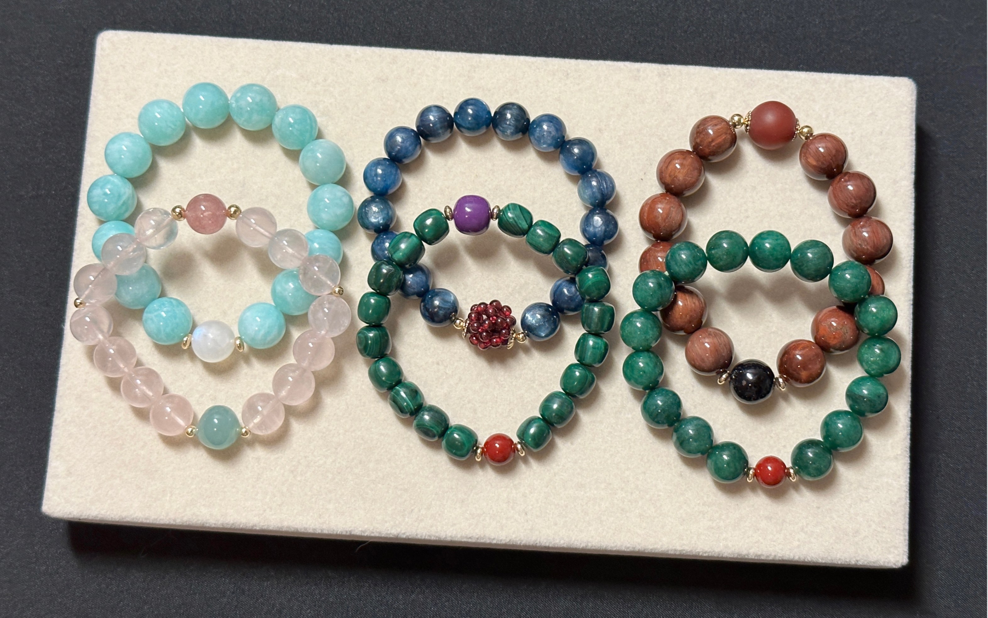 原创天然水晶玛瑙石头古风国潮手串手链上新!抽一个姐妹免邮送!