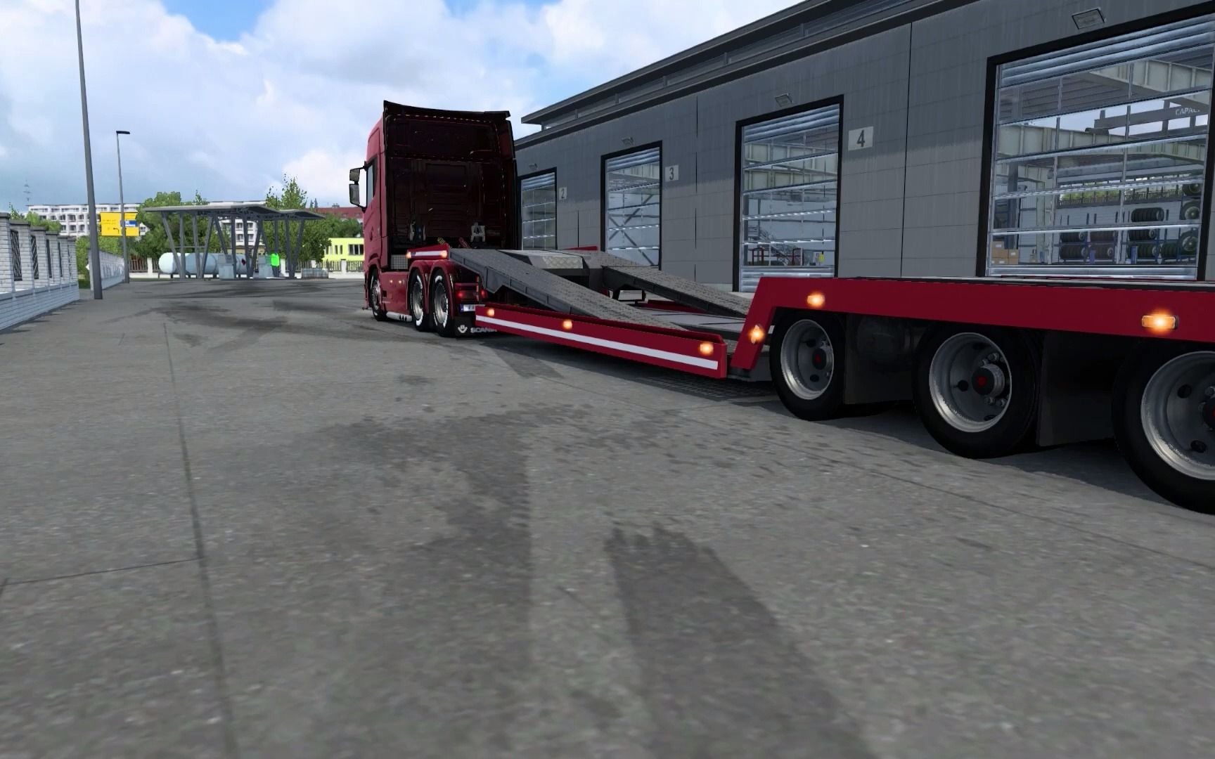 汽车运输拖车 reboque estepe trailer car transporter  ets2 mod 1