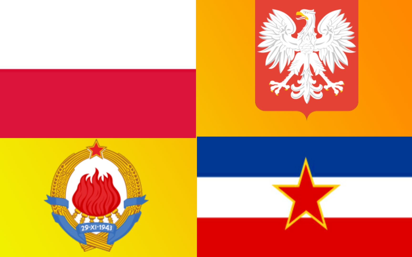 当南斯拉夫国歌和波兰国歌一起播放会怎么样