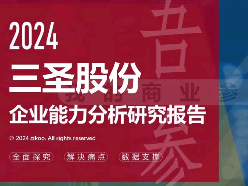 三圣股份——2024企业能力分析研究报告