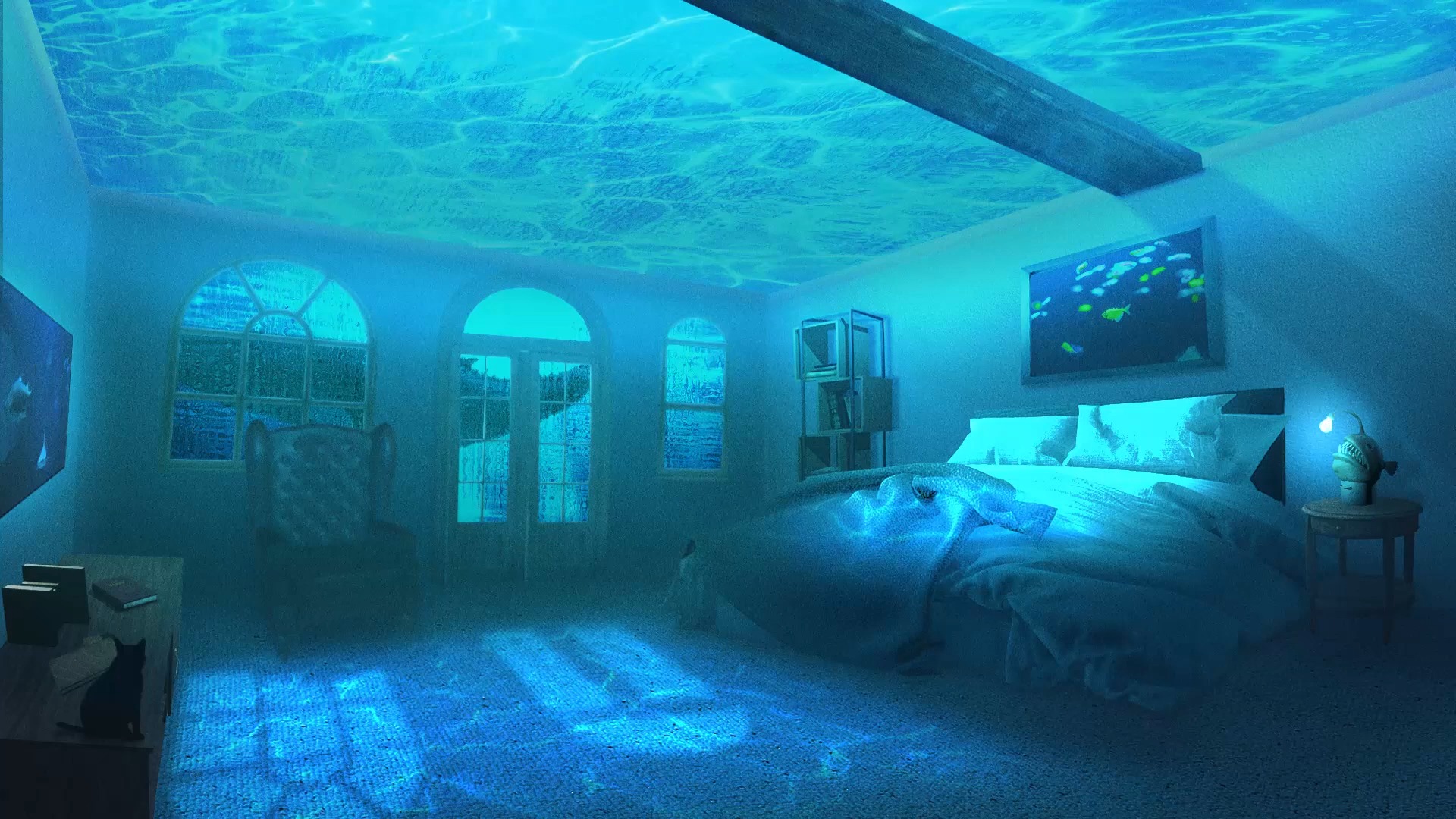 海底水下卧室 |asmr 氛围