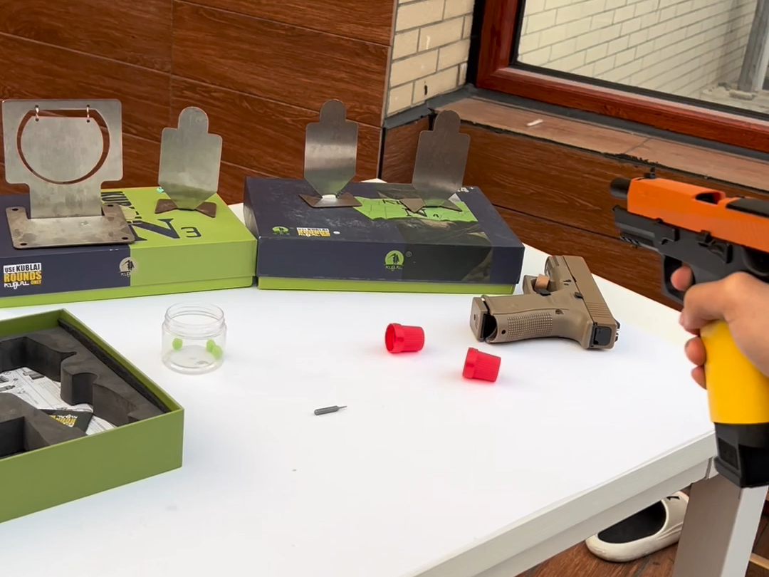 kublai库拜莱n12橙黑开箱激发打靶实拍